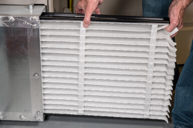 photo of a furnace filter